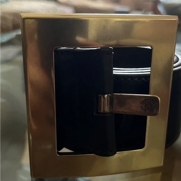 Roberto Cavalli Black Leather Buckle Belt - Picture 12 of 13